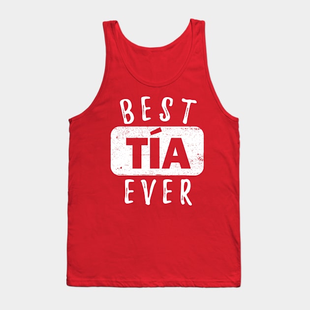 Best TIA Ever - white letter design Tank Top by verde